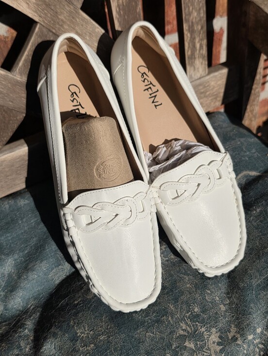 cestfini Shoes - Cestfini White Penny Loafers for Women Shoes Dressy Casual 9